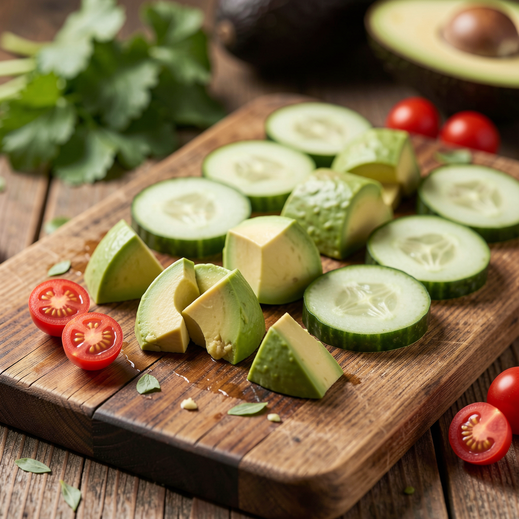Avocado Cucumber Bites