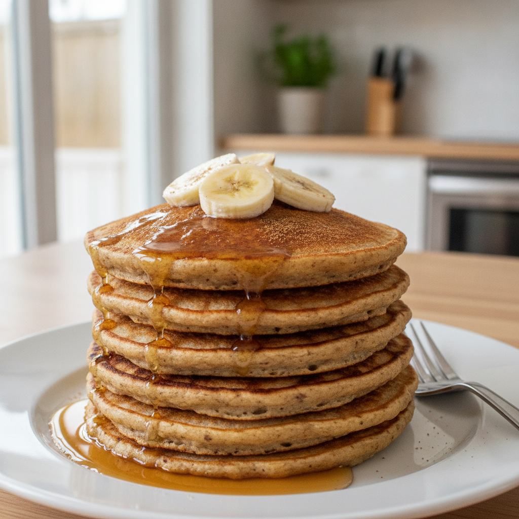 Banana Oat Pancakes