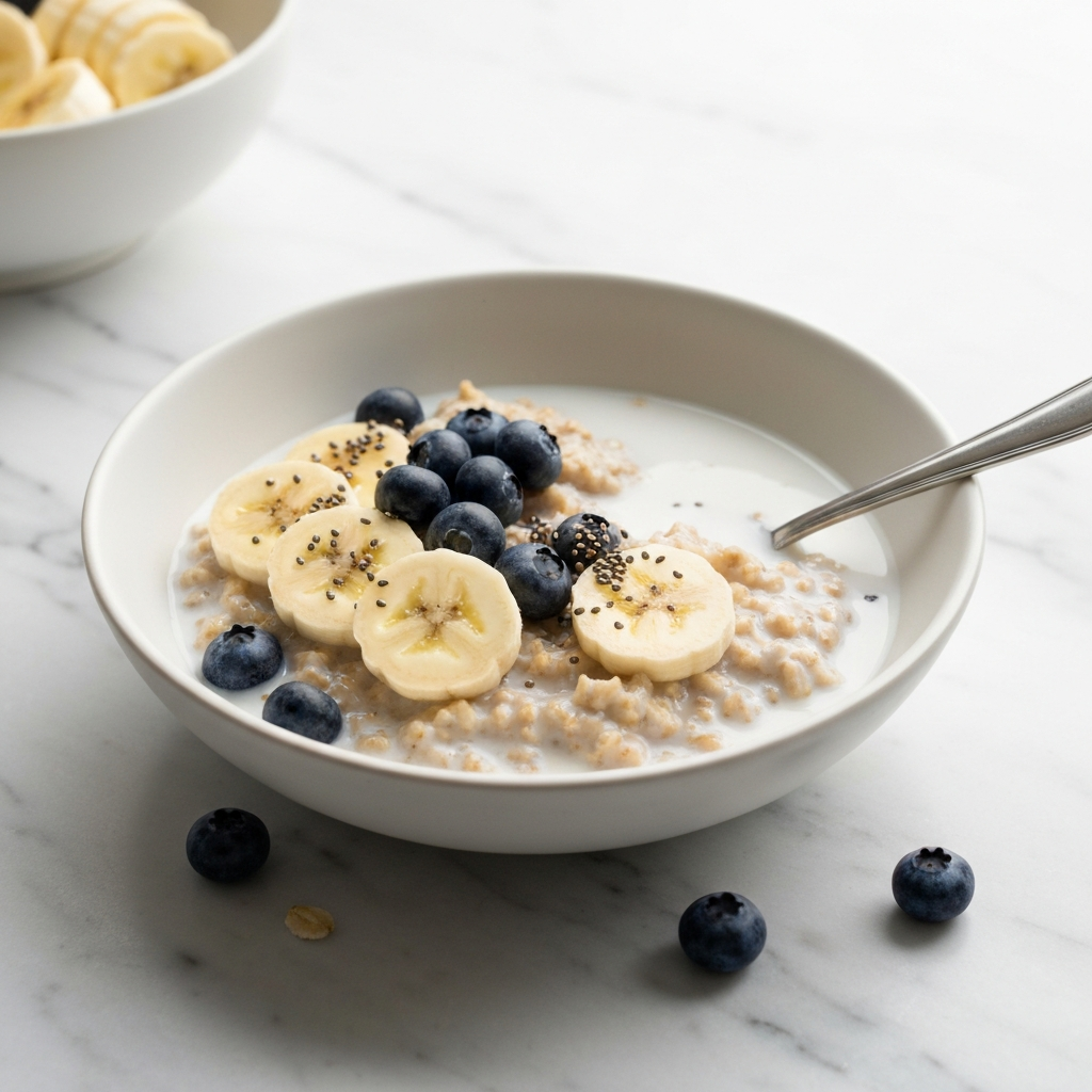 Banana Berry Oatmeal (Low-Protein)