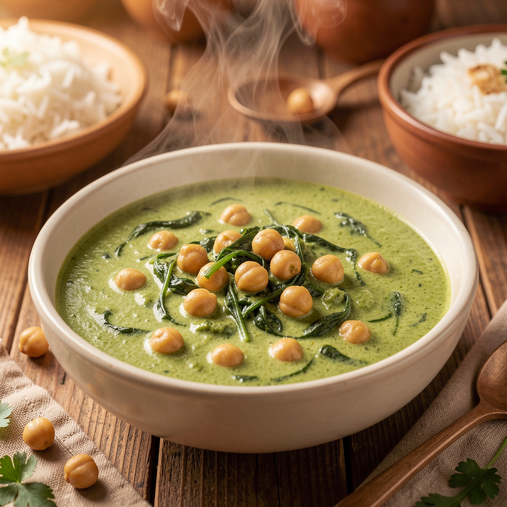 Chickpea & Spinach Curry