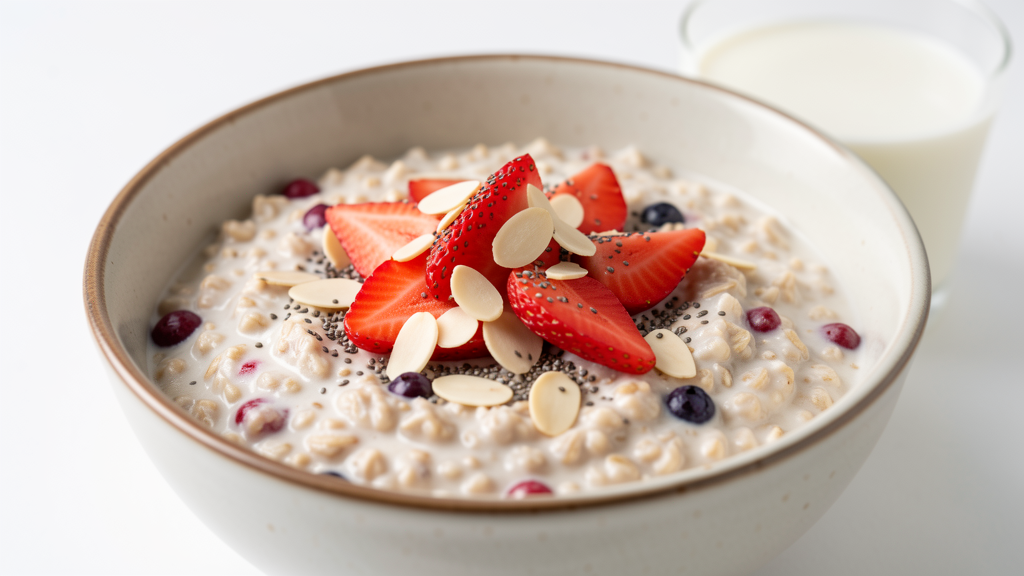 DASH-Style Oatmeal with Berries & Almonds
