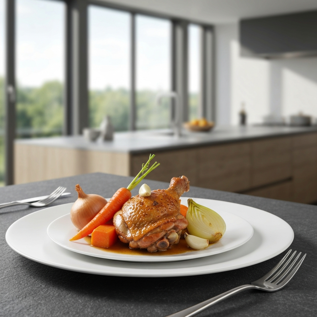 Braised Chicken Thigh with Carrots & Potatoes