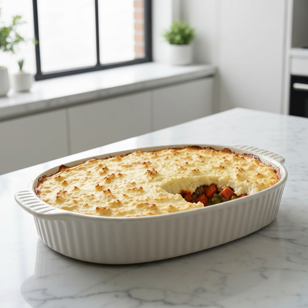 Shepherds Pie with Cauliflower Topping