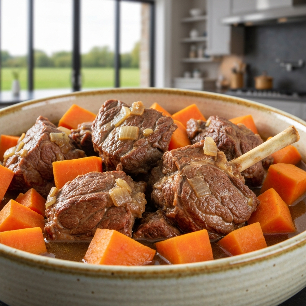 Braised Lamb Stew with Root Vegetables