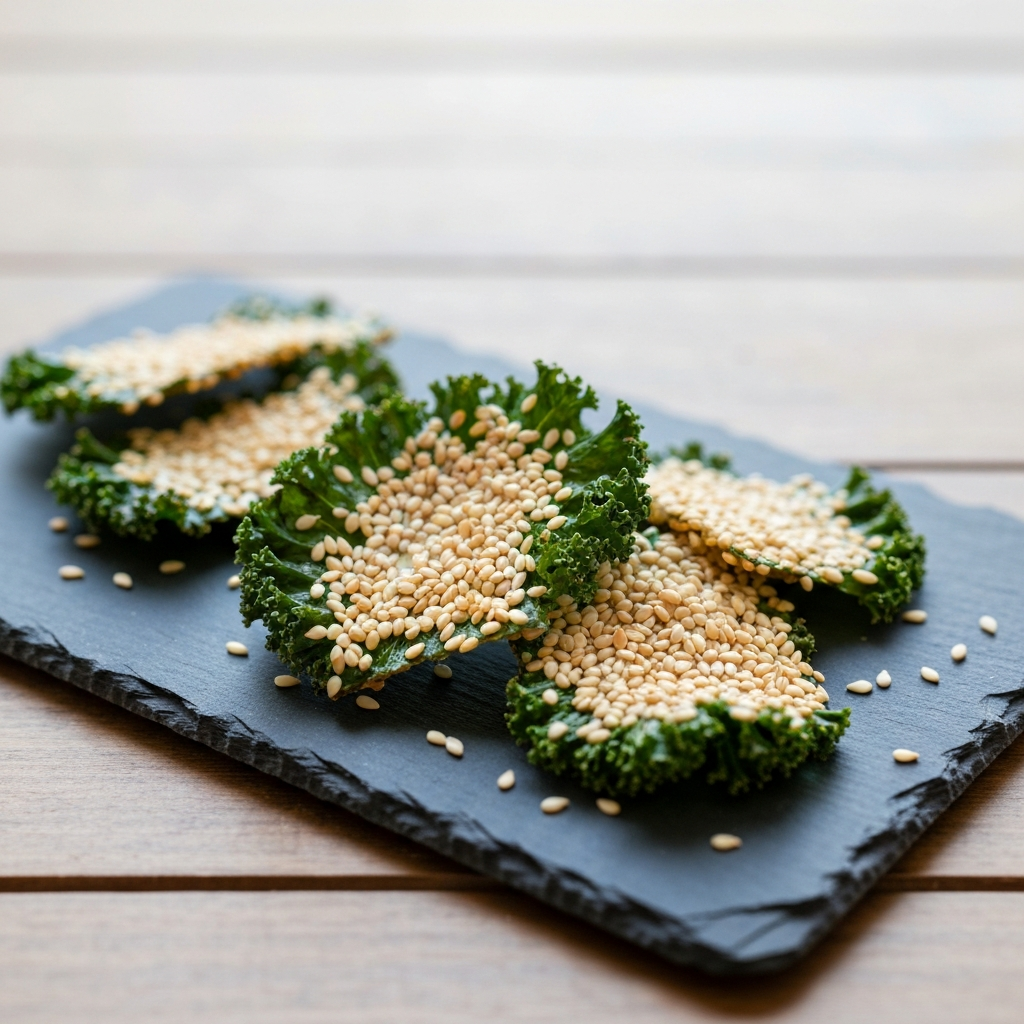 Kale & Sesame Chips (MIND Diet)