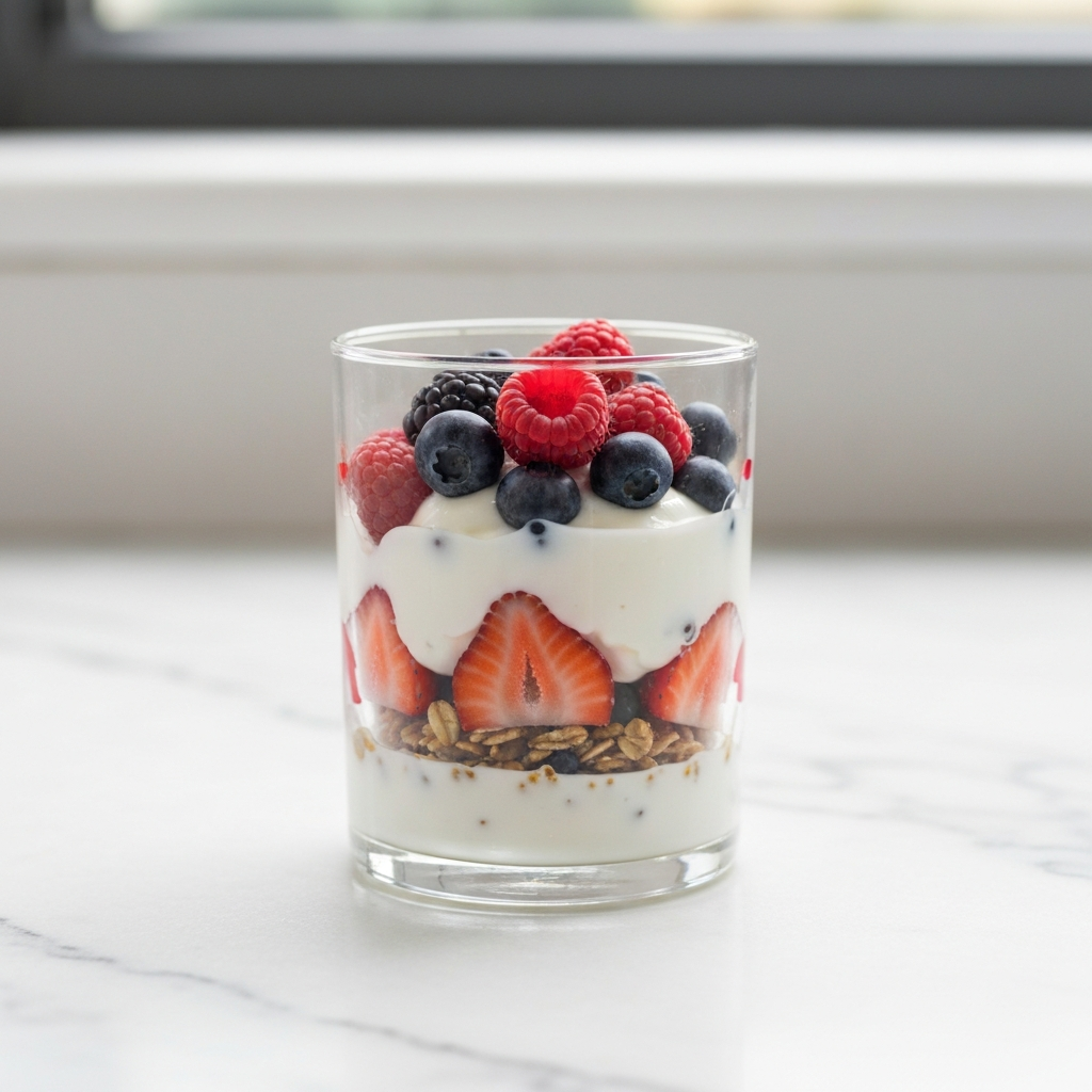 High-Calcium Greek Yogurt Parfait