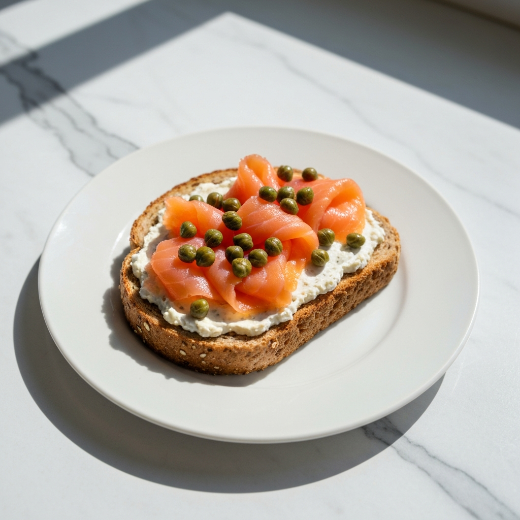 Dairy-Free Salmon & Tofu Spread on Whole Wheat