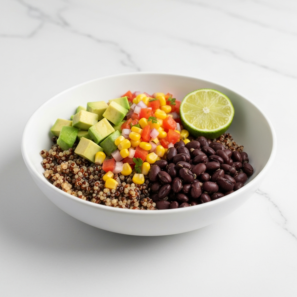 Quinoa Black Bean Burrito Bowl