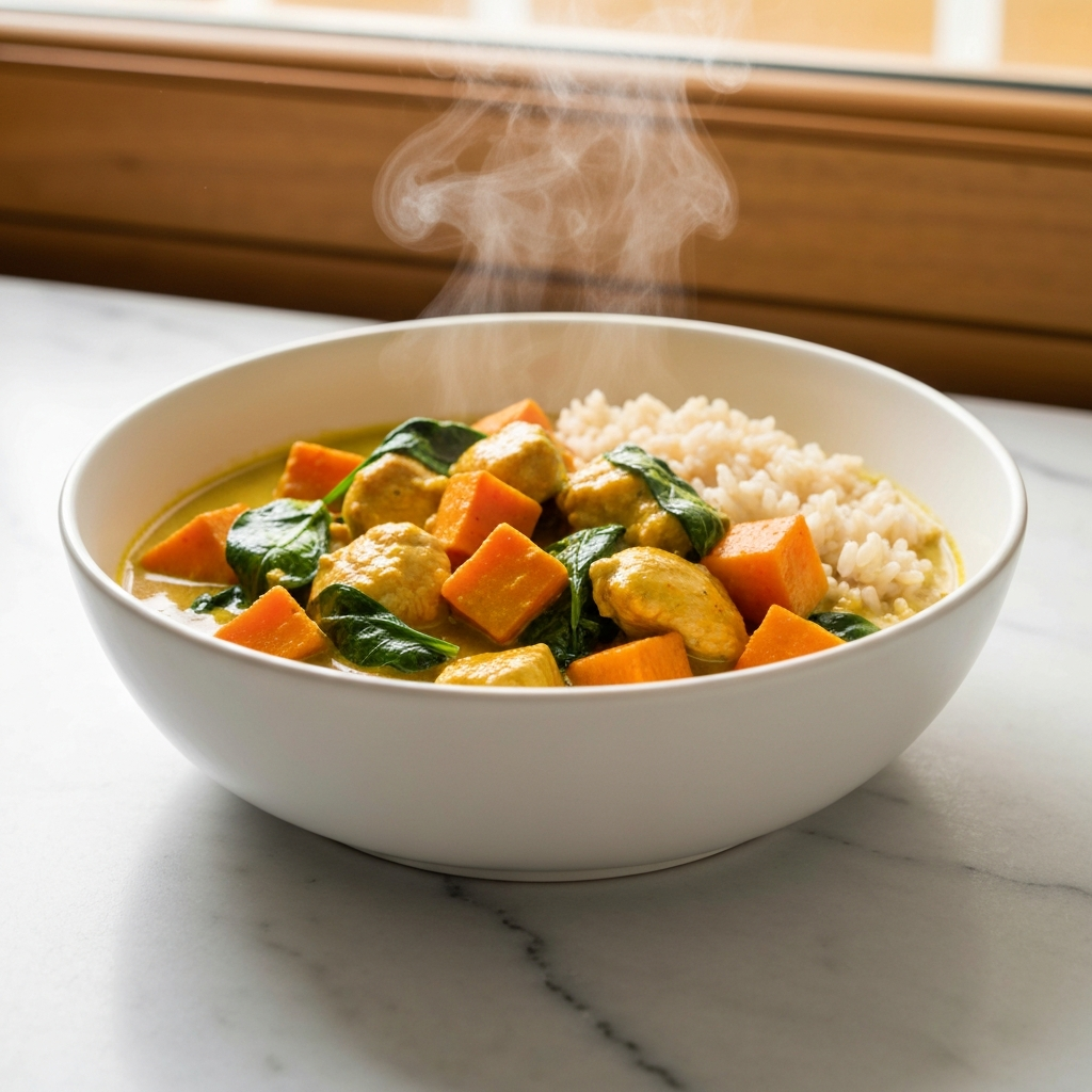 Chicken & Sweet Potato Curry Bowl