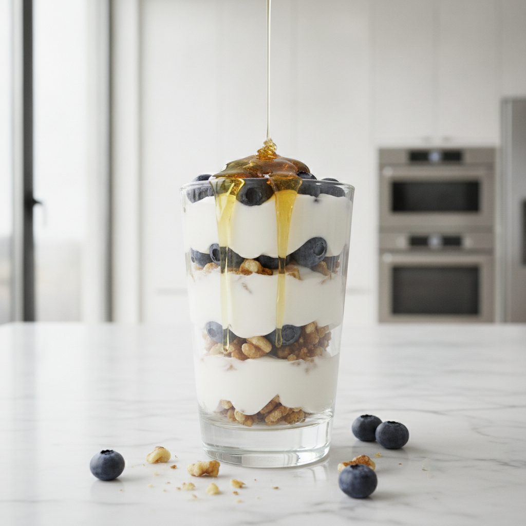 Greek Yogurt Parfait with Walnuts & Berries