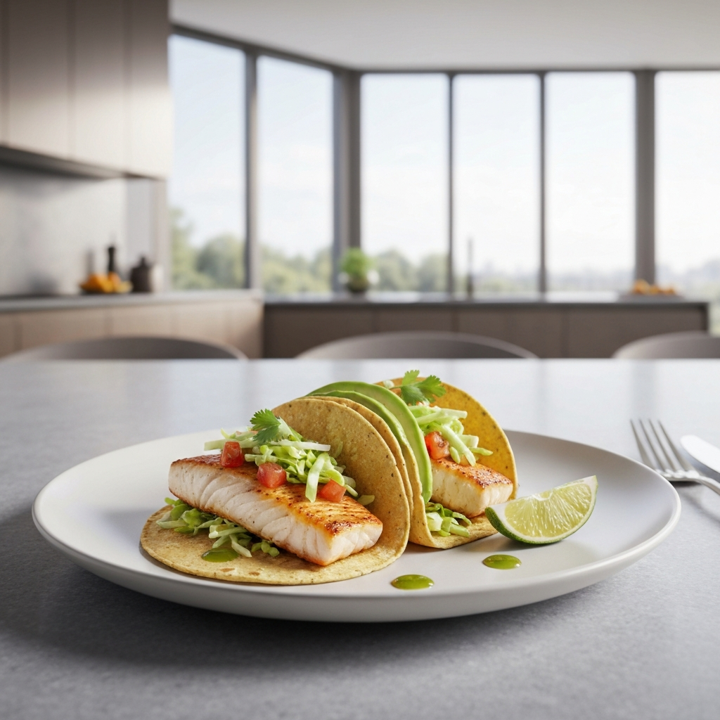 Tilapia Tacos with Cabbage Slaw
