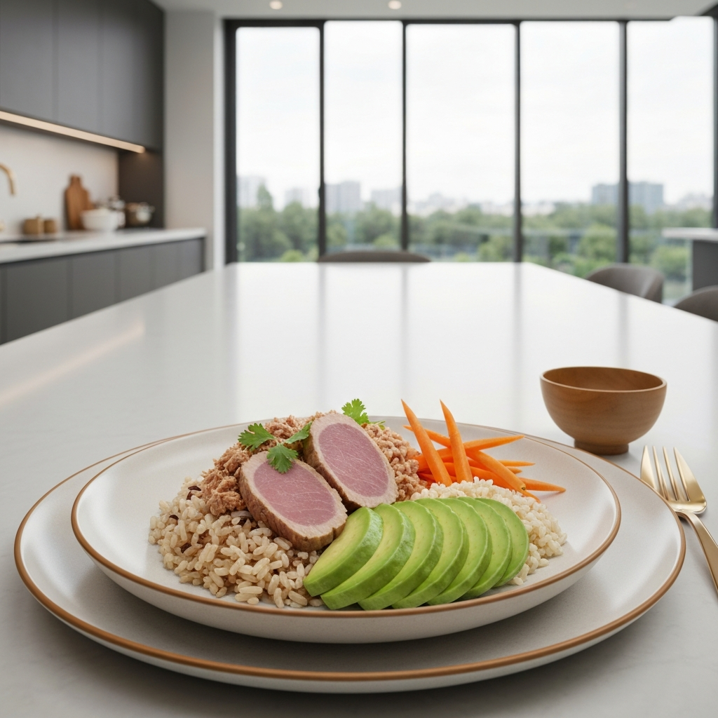 Tuna & Avocado Brown Rice Bowl