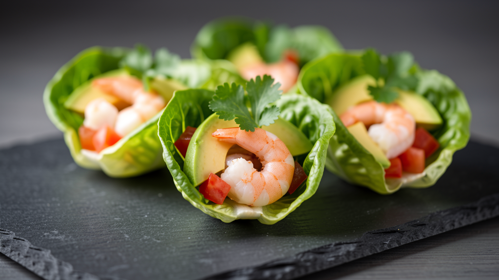 Shrimp & Avocado Lettuce Wraps