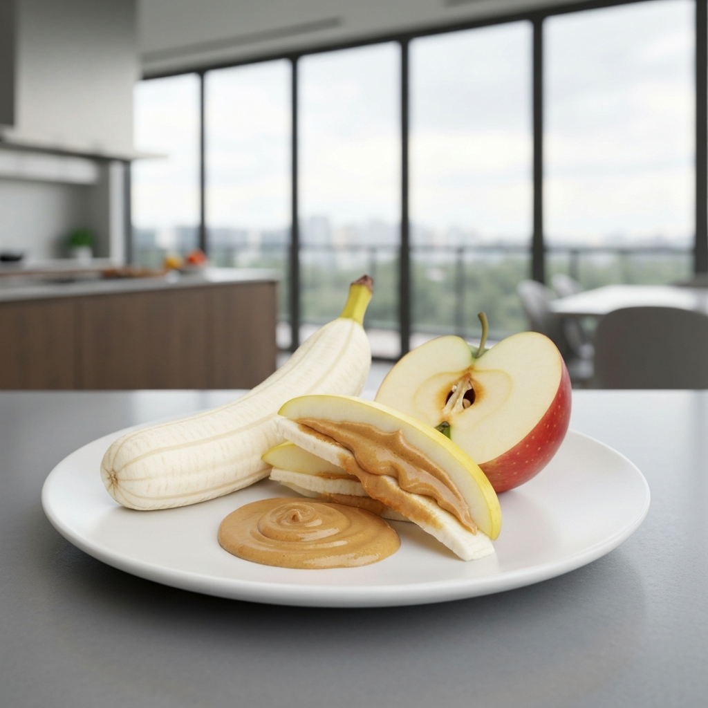 Banana & Peanut Butter Apple Slices
