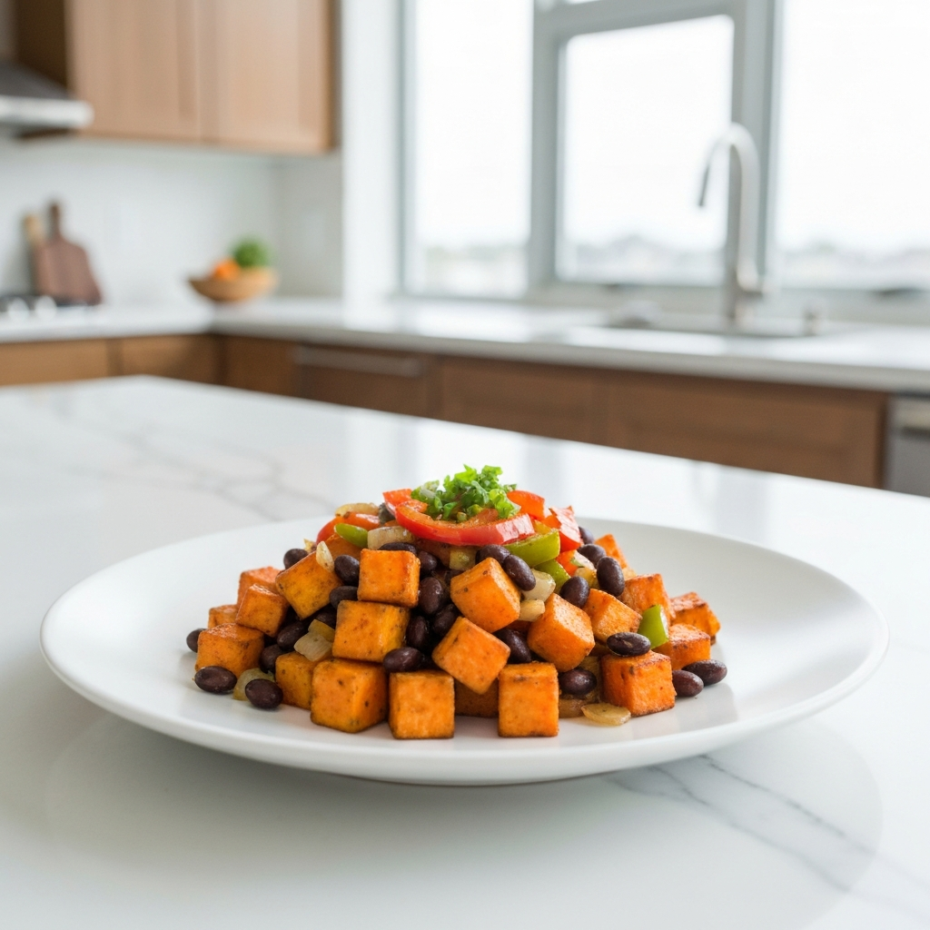 Sweet Potato & Black Bean Breakfast Hash