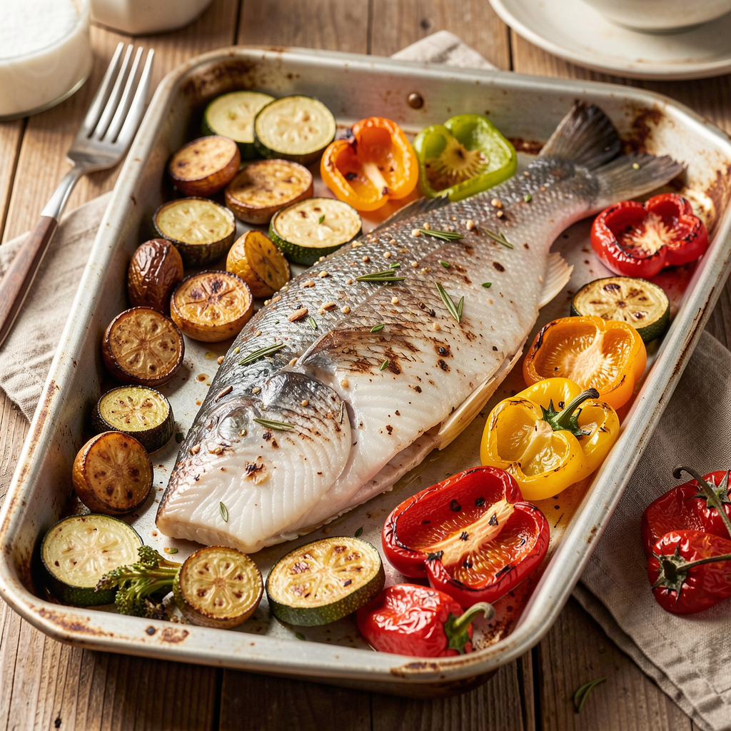 Tilapia with Roasted Vegetables