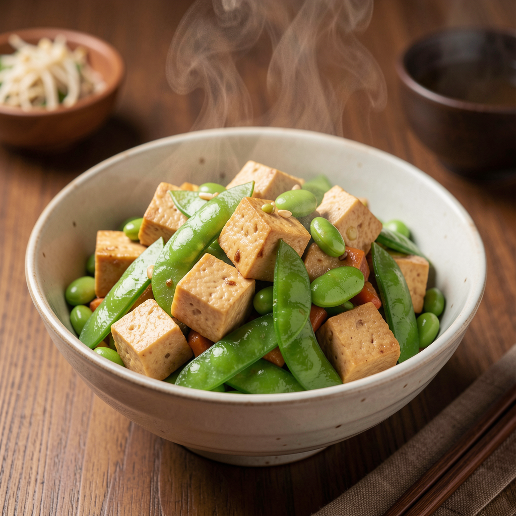 Tofu & Edamame Stir-fry
